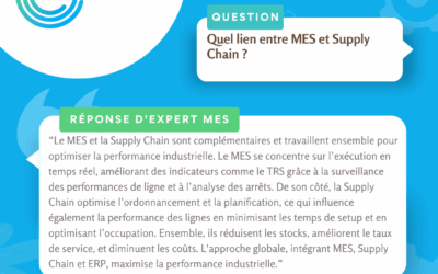 [Réponse d’expert] Quel lien entre MES et Supply Chain ?