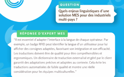 [Réponse expert] Quels enjeux linguistiques d’une solution MES pour des industriels multi-pays ?